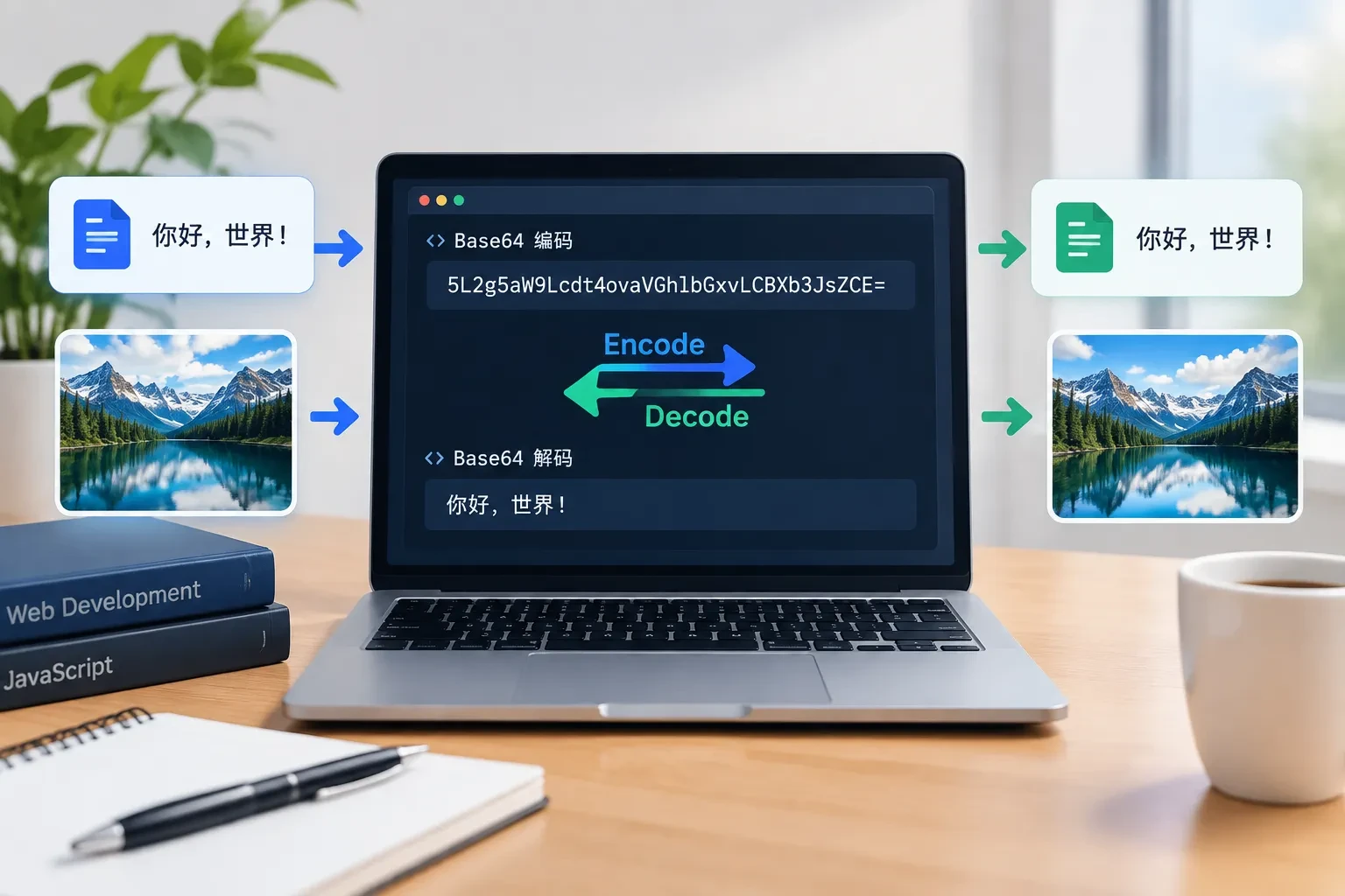 Base64编码与解码使用教程：原理解析、常见中文乱码与图片转换技巧