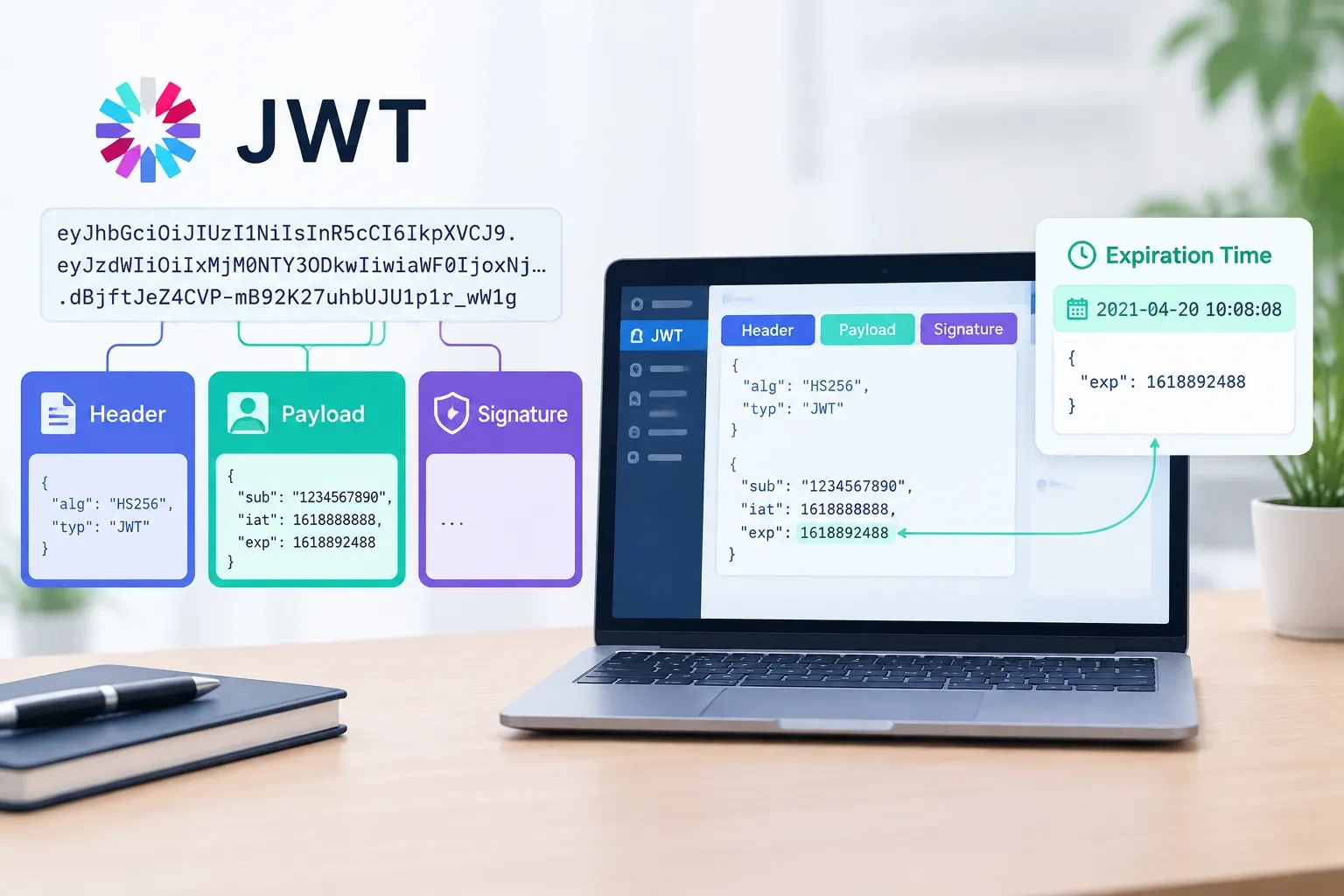 JWT在线解析与结构剖析：Header、Payload载荷解读与Token过期时间查看